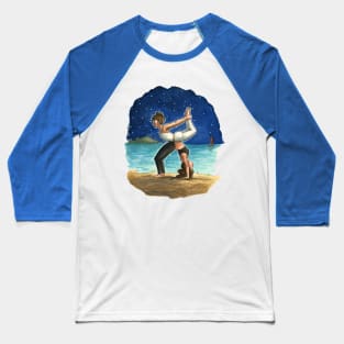 Yin and yang Yoga Baseball T-Shirt